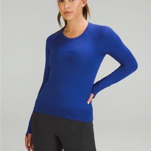 Lululemon swiftly tech, long sleeve blue